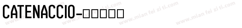 Catenaccio字体转换