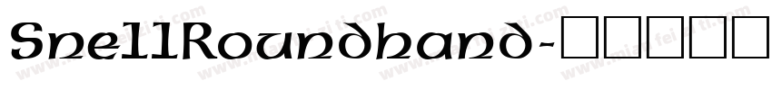 Sne11Roundhand字体转换