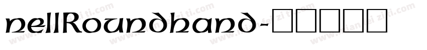 nellRoundhand字体转换