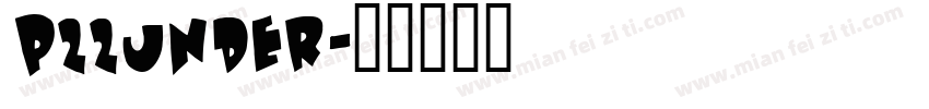 p22under字体转换