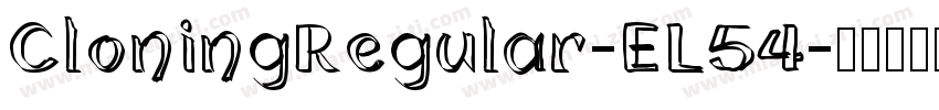 CloningRegular-EL54字体转换