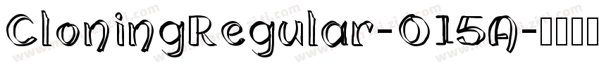CloningRegular-O15A字体转换