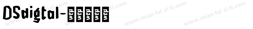 DSdigtal字体转换