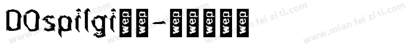 DOspilgi样本字体转换