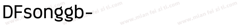 DFsonggb字体转换