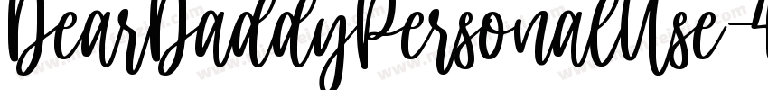DearDaddyPersonalUse-4p5W字体转换