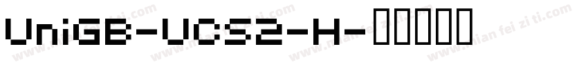 UniGB-UCS2-H字体转换