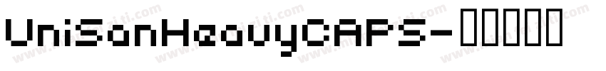 UniSanHeavyCAPS字体转换