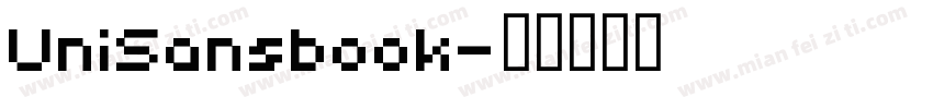 UniSansbook字体转换