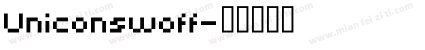 Uniconswoff字体转换
