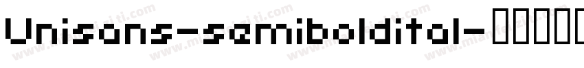 Unisans-semiboldital字体转换