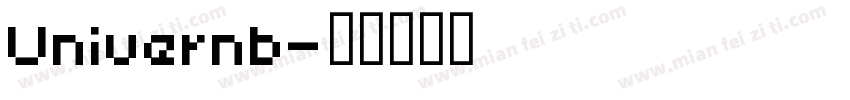 Univernb字体转换