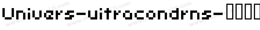 Univers-uitracondrns字体转换