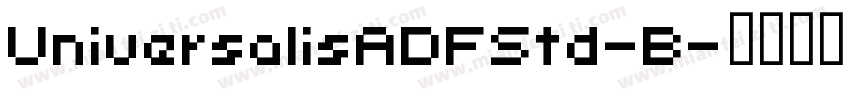UniversalisADFStd-B字体转换