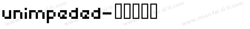 unimpeded字体转换