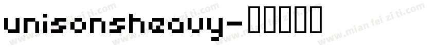 unisonsheavy字体转换