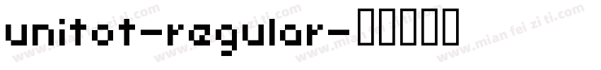 unitot-regular字体转换