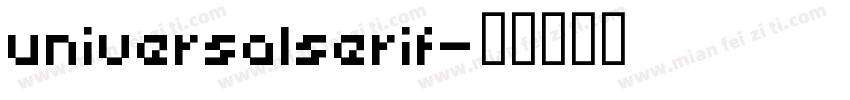 universalserif字体转换