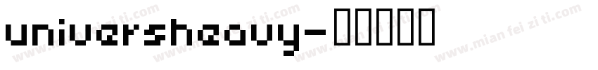 universheavy字体转换