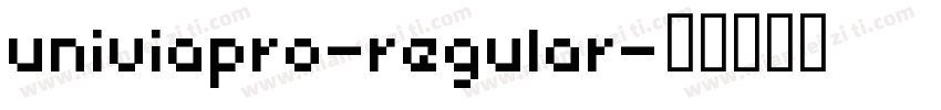 univiapro-regular字体转换