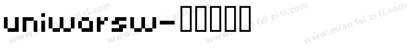 uniwarsw字体转换