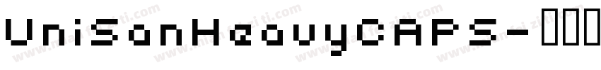UniSanHeavyCAPS字体转换