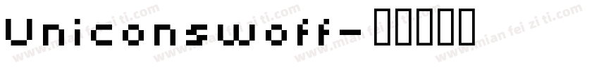 Uniconswoff字体转换