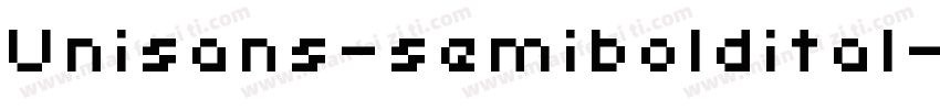 Unisans-semiboldital字体转换