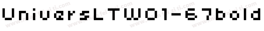 UniversLTW01-67boldcn字体转换