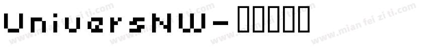 UniversNW字体转换