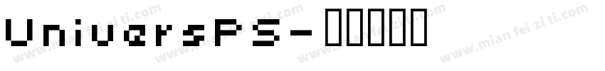 UniversPS字体转换