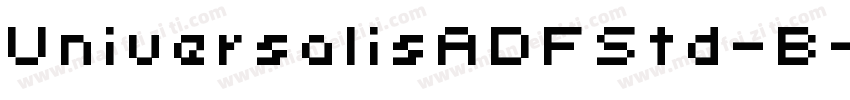 UniversalisADFStd-B字体转换