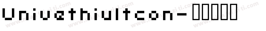 Univethiultcon字体转换