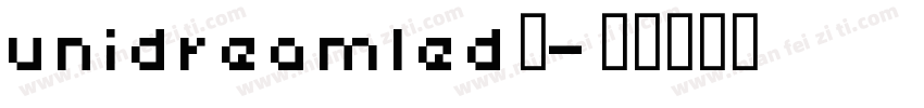 unidreamled液字体转换