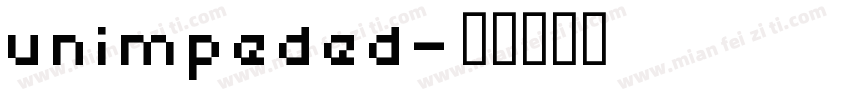 unimpeded字体转换