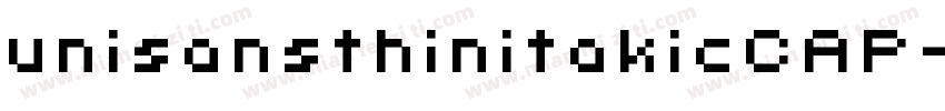 unisansthinitakicCAP字体转换