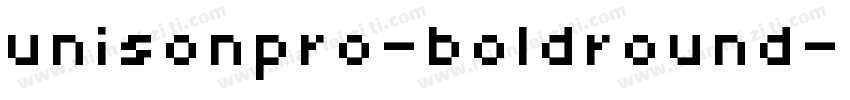 unisonpro-boldround字体转换