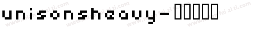 unisonsheavy字体转换