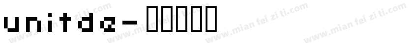 unitde字体转换
