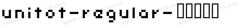 unitot-regular字体转换