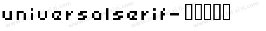 universalserif字体转换