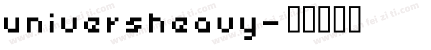 universheavy字体转换