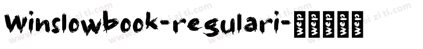 Winslowbook-regulari字体转换