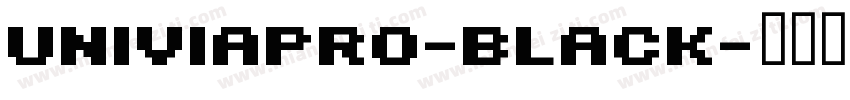 UNIVIAPRO-BLACK字体转换
