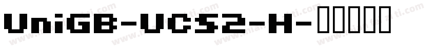 UniGB-UCS2-H字体转换