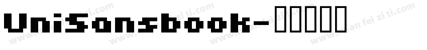 UniSansbook字体转换