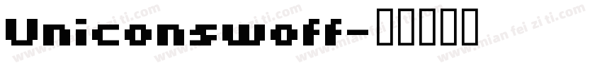 Uniconswoff字体转换