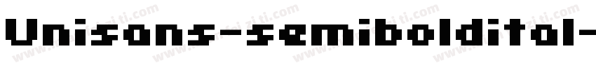 Unisans-semiboldital字体转换