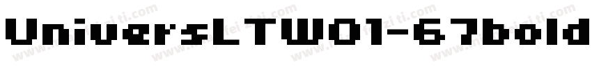 UniversLTW01-67boldcn字体转换