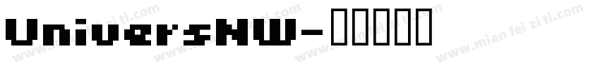 UniversNW字体转换